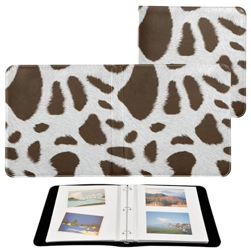 JUMBEAR Grande album fotografico autoadesivo con 20 pagine, album fai da te, per matrimoni, famiglia, bambini, vacanze, motivo mucca