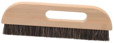 DIYEAH Pinceau à Papier Peint En Crin De Cheval à Manche En Bois Certifié, Brosse Lissante Dense Et Résistante, Pour Poser Et Encoller Papier Peint, Grosse Taille, Usage Professionnel