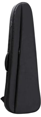 Oshhni Tasche für E-Gitarre, Gigbag, leicht, schützende Instrumententasche, staubdicht, Geschenk, 30 mm gepolsterter Gitarrenkoffer-Rucksack, Schwarz