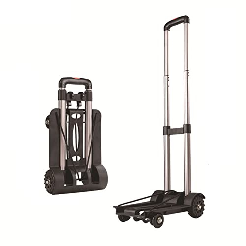 Carrello per la spesa pieghevole leggero con 4 ruote Carrello della spesa compatto per un facile trasporto Portapacchi portatile perfetto per lo shopping e l'uso all'aperto
