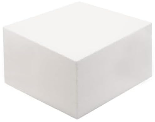 Festa Wow Base Torta in Polistirolo Quadrata H 10 cm Basi Torta a Piani Ideale per Esercitazioni Cake Design Compleanno Feste Battesimo Lauree Nascite Scenografica Varie Dimensioni (50x50 cm)