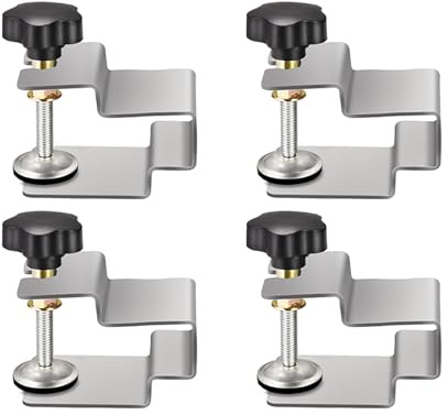 EpheyFIF 6pcs Universal Drawer Front Installation Clamps Holder Adapter Kit Aids Jig Tool Adjustable Fixing Clip for Woodworking Mounting