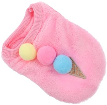 DIYEAH Warme Haustierweste für Kleine Hunde Winter Hundebekleidung aus Fleece Hellblau Größe S für 15–2 kg Haustiere