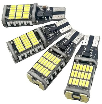 YONGYAO 4er Pack Super Helle T15 W16W 4014 45 SMD Rückfahrlicht Canbus Fehlerfrei Nebelschlussleuchte Weiß