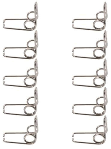 TOYANDONA 10pcs Small Silver Trumpet Water Valve Springs Drain Clique Accessories Set for Brass Instruments Maintenance