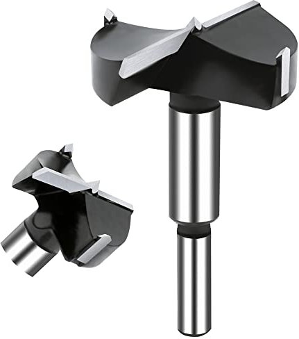 NICAVKIT Wolframstahl Forstnerbohrer 60mm, Professional Forstner bohrer Bit Holz Lochschneider, Holzbohrer Topfbohrer Kunstbohrer für Holz & Hartholz