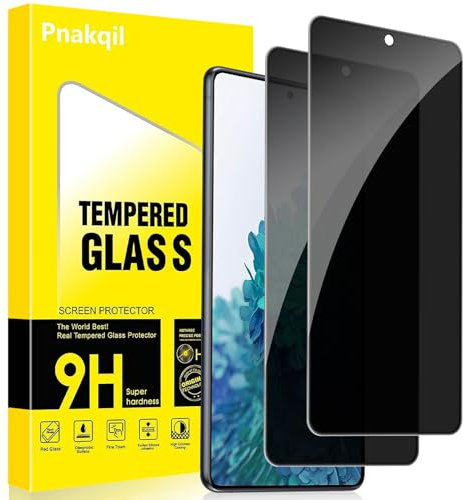 Pnakqil Sichtschutz Schutzfolie für Samsung Galaxy S20 FE 5G 2 Stück,Privacy Anti-Spy 9H Härte Sichtschutzfolie Bickschutzfolie,Privatsphäre Anti-Spähen Kratzfest Schutzglas Displayschutzfolie