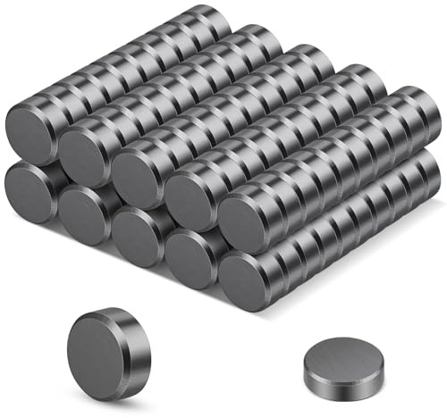 Wukong 12×5mm Calamite Lavagna Magnetica, 100 pezzi Calamite Piccole, Magnete Potente Magneti Frigo per Ufficio, Bacheca e Scuola