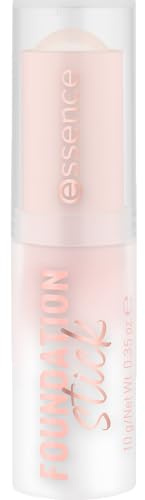 essence FOUNDATION stick, Nr. 80, Nude, pflegend, abdeckend, weichzeichnend, natürlich, vegan, ölfrei, ohne Konservierungsstoffe, ohne Parabene, 1er Pack (10g)