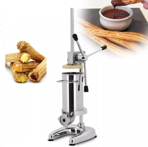 IUokLU Máquina Comercial española con 5 moldes llenadora Manual de 2 l de Acero Inoxidable Vertical para Uso en restaurantes hoteles y hogares,