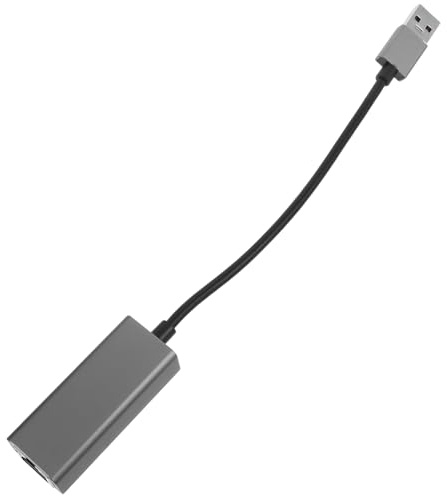 SHINEOFI Adattatore Compatibile Multipiattaforma in Lega di Alluminio USB 3.0 Gigabit Ethernet per Tablet e Smartphone per Uso Outdoor e Viaggio