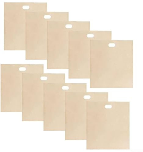 Lot de 10 sacs grille-pain pour réchauffer et griller la solution de cuisson pour sandwichs, pain, et plus encore (16 x 16,5 cm)