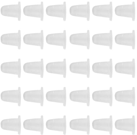 Bouchons D’encre en Silicone Blanc 200 Pièces, Cupules Souples | Stabilité Correcte, Usage Unique, Lot Sanitaire, pour Pigments de Maquillage Permanent et Tatouage