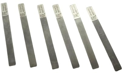 6-tlg. Gitarren Sattelfeilen Set für Präzise Saitenlage, Profis Bundfeilen & Luthier Werkzeug für Gitarre & Bass, Edelstahl Feilen zur Wartung von Sattel und Steg, Gitarrenzubehör Pflegeset