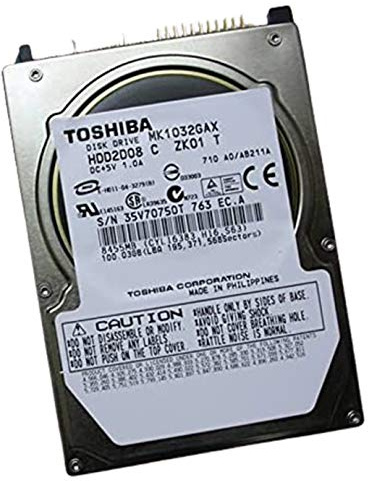 Toshiba Festplatte Laptop PC 100 GB Ide 2.5  MK1032GAX 5400RPM 16Mo