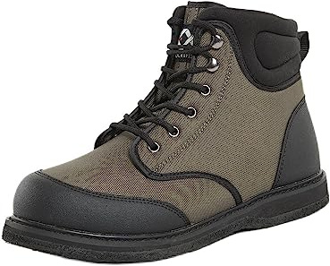Duck and Fish Men's Felt Sole Wading Shoe (10 US) Olive