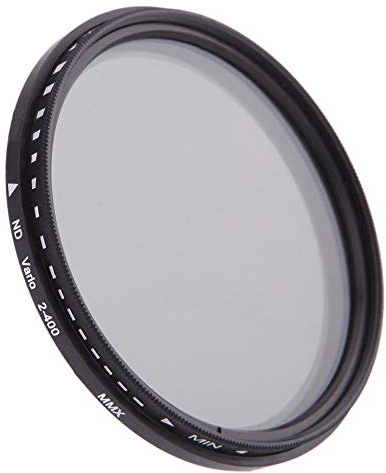 Yunchenghe Filtre ND 72 mm ND2-ND400, Filtre Gris Ajustable, Filtre ND Mince, Filtre Gris Mince ND, Filtre ND Variable, Filtre Gris Neutre densité HD Adaptable de ND2 à ND400