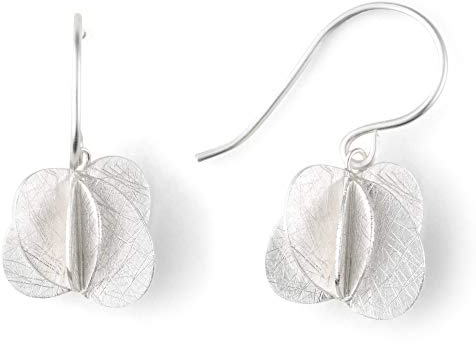 Heideman Ohrringe Damen Rota - aus hochwertigem Edelstahl - silber gold farbend matt - Ohrstecker hängend für Frauen im Flora Design