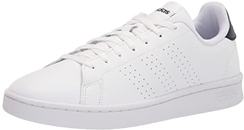 adidas Vorteile:, Scarpe da Racquetball Uomo, Bianco Nuvola Bianco Inchiostro, 45 1/3 EU