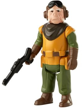 Star Wars Retro Collection Kuiil Spielzeug 9,5 cm große The Mandalorian Action-Figur zum Sammeln mit Accessoires, für Kids ab 4 Jahren