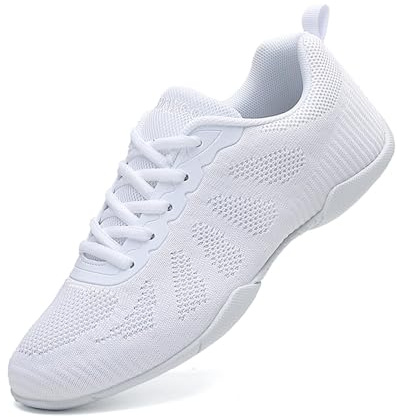 Mädchen Cheer Schuhe Damen Cheerleading Schuhe Mode Tanzschuhe Leichte Fitness Gymnastik Yoga Tanz Sneaker Weiß39