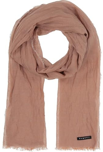 bugatti Herren-Schal einfarbig - 45 x 185 cm - leichter Baumwollschal für Frühling und Sommer Camel