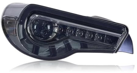 KIROJA LED-Automodifikation Rückfahrlicht Rücklicht Bremslicht Rücklichtmontage Für Toyota GT86 BRZ 2012-2020 Autoersatzteile (Color : Schwarz, Größe : L)