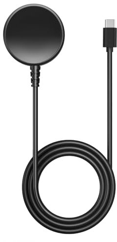 MoKo Ladegerät Kompatibel mit Samsung Galaxy Watch 7/Ultra/FE/6/6 Classic/5/5 Pro/4/4 Classic/3/Active 2/Active, Induktive Ladestation mit 100cm USB-C Ladekabel