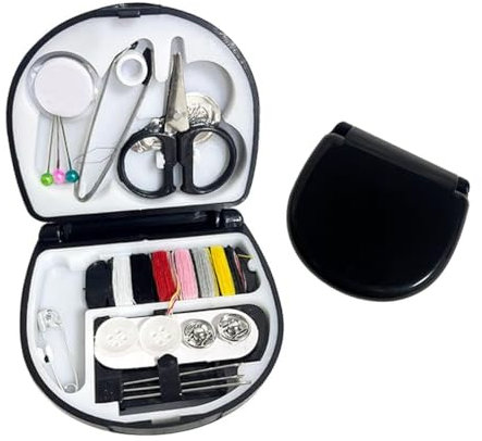 RAMGLYO Mini Reise Nähset, Nadel und Faden Set, Premium Nähzubehör, Geeignet für Reisende, Erwachsene, Anfänger, Notfall, DIY und Zuhause
