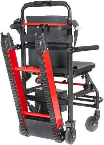Carrello montascale Elettrico Montascale elettrico Salire le scale Sedia a rotelle elettrica Sollevamento, Sedia pieghevole portatile Scala, Montascale per anziani, Sedia a rotelle Saliscale~/