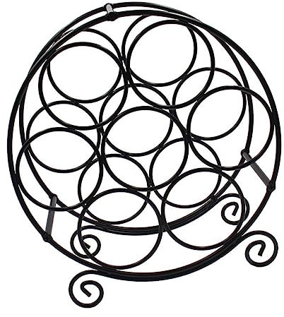 Ciieeo Iron Wine Rack Bottle Storage Rack Decorative Wine Holder for Home Bar