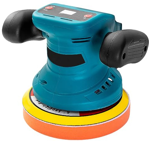 Portable Polishing Machine for Vehicle Detailing Stone Surfaces 3 Speed Electric Buffer ABS Construction Eccentric Polishing Machine