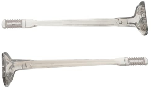 SKISUNO 2 Stück Pack Manueller Nasenhaartrimmer mit Doppelseitigen Klingen Ergonomisch Wasserfest Tragbar für Damen und Herren
