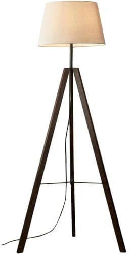 wilko Fallon Tripod Floor Lamp, Textured Shade, Modern Design, Corded Electric
