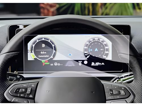 GAFAT Compatible avec VW T-Roc 2026 2027 10,25 Digital Cockpit Film de Protection d'Écran, en Verre Trempé pour 2026 T ROC Life Style R-Line Numérique Cockpit Pro, Anti-chocs, 9H Anti-Rayures