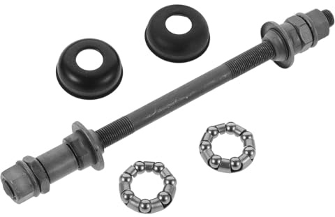 MAGICLULU Mountain Bike Bicycle Front Hub and Rear Axle Kit with Solid Rear Axle and Ball Bearing Hub for Wheel Maintenance