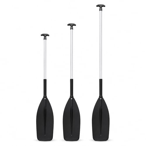crazy4boating Paddel 120cm / 135cm / 150cm – stabiles Bootspaddel mit Aluminiumrohr & Kunststoffblatt | Kajak Paddel, Schlauchboot Paddel & Wassersport Zubehör für Freizeitboot, Beiboot & SUP Zubehör