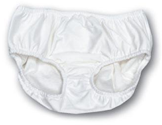 Adult Swim Diapers - Reusable Diaper for the Pool (M-Waist: 30-40; Leg: 19-25, White) by Swimsters