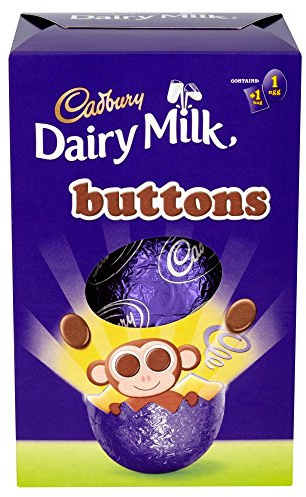 Cadbury Dairy Milk Buttons Easter Egg, 85 g Pack of 12