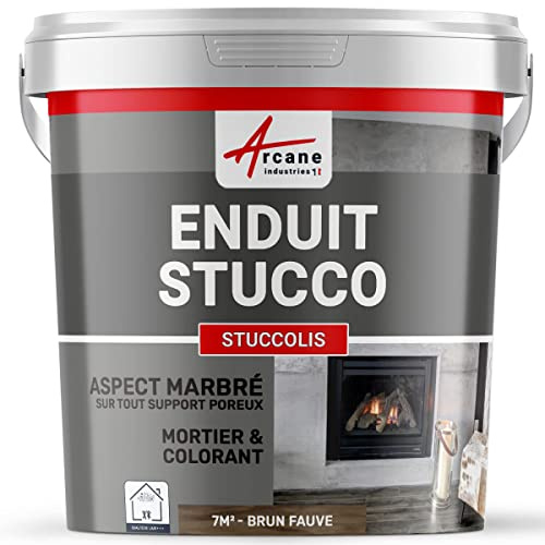 Pittura stucco, INTONACO STUCCOLIS - 172 con malta e colorante - Bruno Fulvo - ARCANE INDUSTRIES