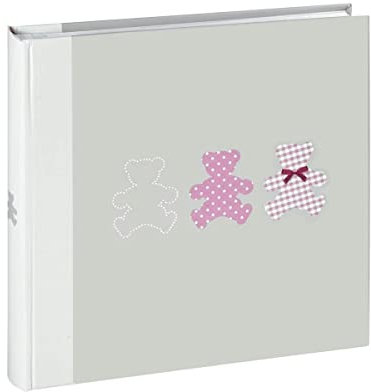 Ceanothe 271226 Timotee Fotoalbum für Babys, klassisch, mit 60 Seiten, Papier, 30 x 30 cm, Grau