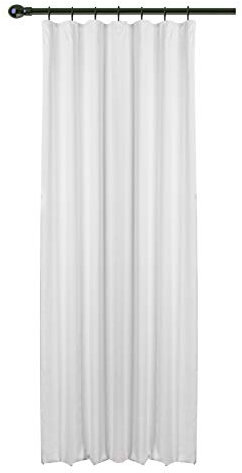 WOLTU Cortina Opaca,el cordón el Sombreado Cortinas de Luz para la Entrada Principal Dormitorio 135x225 cm Blanco (1 Pieza)