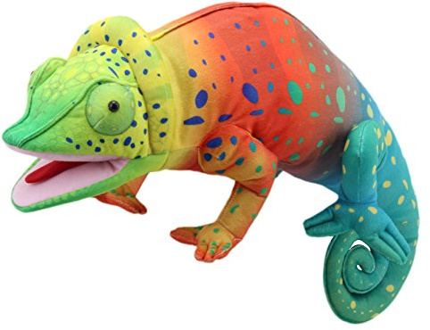 The Puppet Company - Large Creatures - Chameleon Hand Puppet,56cm(L) x 16cm(W) x 20cm(H)