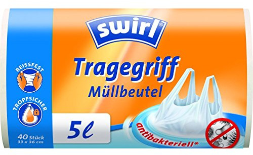 Swirl Müllbeutel Müllbeutel Antibakteriell 5 Liter 2er Pack