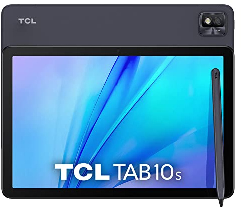 TCL TAB 10S 4G - Tablet da 10,1 FHD, Octa-Core, 3 GB di RAM, Memoria da 32 GB espandibile a 256 GB per MicroSD, Batteria 8000 mAh, Android 10, Gray [Italia]