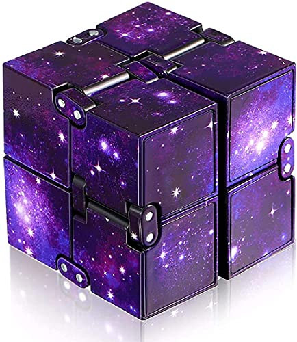 Infinity Cube Purple, Antistress Spielzeug Fidget Toy Würfel für Stress und Angst Linderung Entspannendes Spielzeug (Lila)