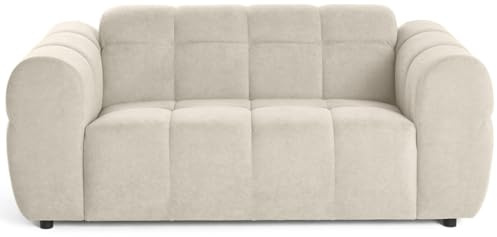 Lisa Design Ray - 2-sitzer einzelsofa aus Strukturiertem Stoff Beige