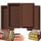 JAADU 4 Piezas Moldes de Chocolato Profundo, Molde de Silicona para Chocolate, Sin BPA,Molde Chocolate Dubai para Pralinés y Dulces de Chocolate DIY