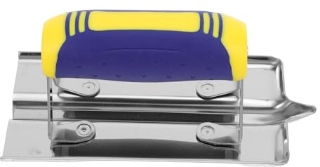 SHINEOFI Herramienta Manual para Esquinas Interiores de Paneles de Yeso, Llana Afilada de Acero Inoxidable, Cuchillo para Alisar Juntas de Hormigón y Yeso, Bordeadora Ergonómica