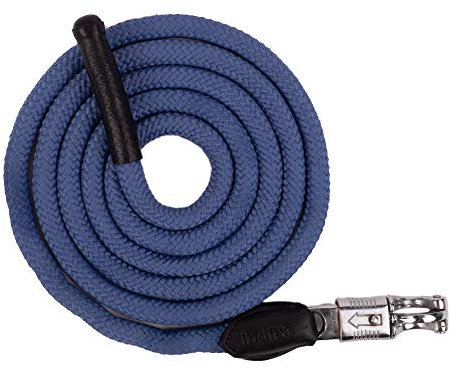 Führ-Strick indira pro PP-Strick-Leder Panikhaken (2,5 m, Blau 01)